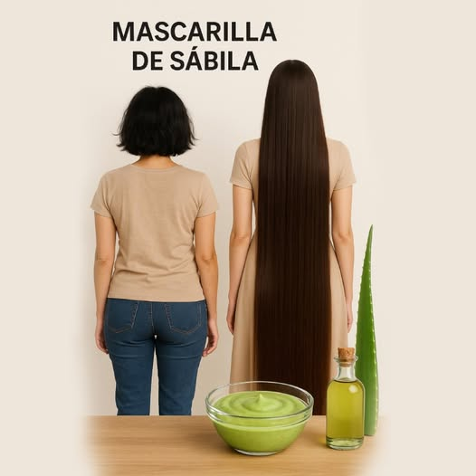 Mascarilla de Sábila para un Cabello Lindo, Fuerte y Saludable