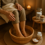 Baño de Pies con Sal y Bicarbonato para el Cansancio